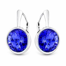 Naiste kõrvarõngad Diamond Sky „Clarice (Sapprhie)“ koos Swarovski kristallidega