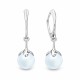 Naiste kõrvarõngad Diamond Sky „Pearl Galaxy (Light Blue)“ koos Preciosa® kristallidega