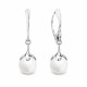 Naiste kõrvarõngad Diamond Sky „Pearl Galaxy (White)“ koos Preciosa® kristallidega