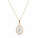Кулон «Небесная Капля (Silver Patina)» с кристаллами Swarovski®
