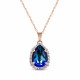 Pendant “Celestial Drop III (Bermuda Blue)” created with Crystals by Swarovski®