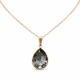Pendant “Crystal Drop” (Silver Night) embellished with Crystals by Swarovski®