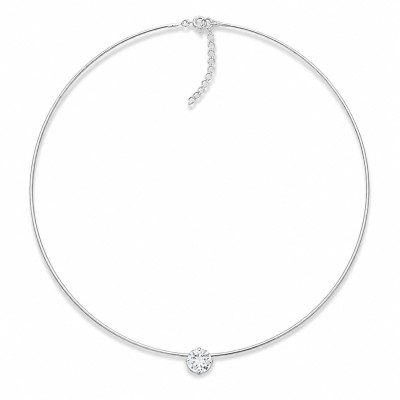 Nähtamatu hõbedane ripats „Invisible“ Swarovski® kristalliga