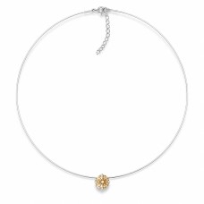 Invisible Sterling Silver Pendant “Invisible (Fancy Champagne)” created with Crystals by Swarovski®