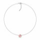 Invisible Sterling Silver Pendant “Invisible (Fancy Morganite)” created with Crystals by Swarovski®