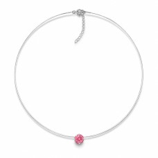 Invisible Sterling Silver Pendant “Invisible (Fancy Pink)” created with Crystals by Swarovski®