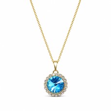 Ripats naistele DiamondSky „Clarice (Aquamarine Blue)“ Swarovski® kristallidega