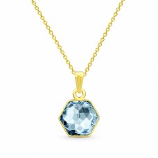 Pendant “Fantasy (Aquamarine Blue)” created with Crystals by Swarovski®
