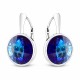 Naiste kõrvarõngad Diamond Sky „Clarice (Bermuda Blue)“ koos Swarovski kristallidega