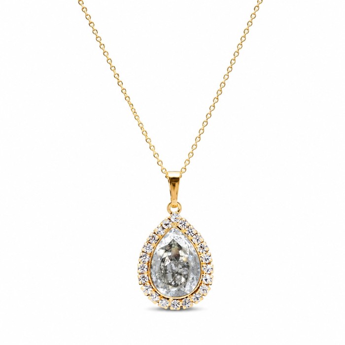 Комплект «Небесная Капля (Silver Patina)» с кристаллами Swarovski®