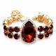 Käevõru naistele DiamondSky „Celestial Drop II (Red Magma / Ruby)“ Swarovski kristallidega