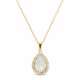 Ehtekomplekt naistele „Celestial Drop (White Opal)“ Swarovski® kristallidega