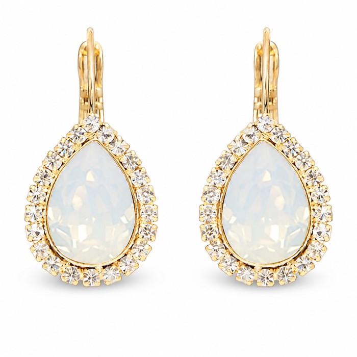 Ehtekomplekt naistele „Celestial Drop (White Opal)“ Swarovski® kristallidega