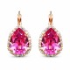 Ehtekomplekt naistele „Celestial Drop III (Rose)“ Swarovski® kristallidega