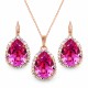 Ehtekomplekt naistele „Celestial Drop III (Rose)“ Swarovski® kristallidega