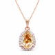 Женский комплект «Небесная Капля III (Golden Shadow)» с кристаллами Swarovski®