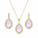 Ehtekomplekt naistele „Celestial Drop (Rose Water Opal)“ Swarovski® kristallidega