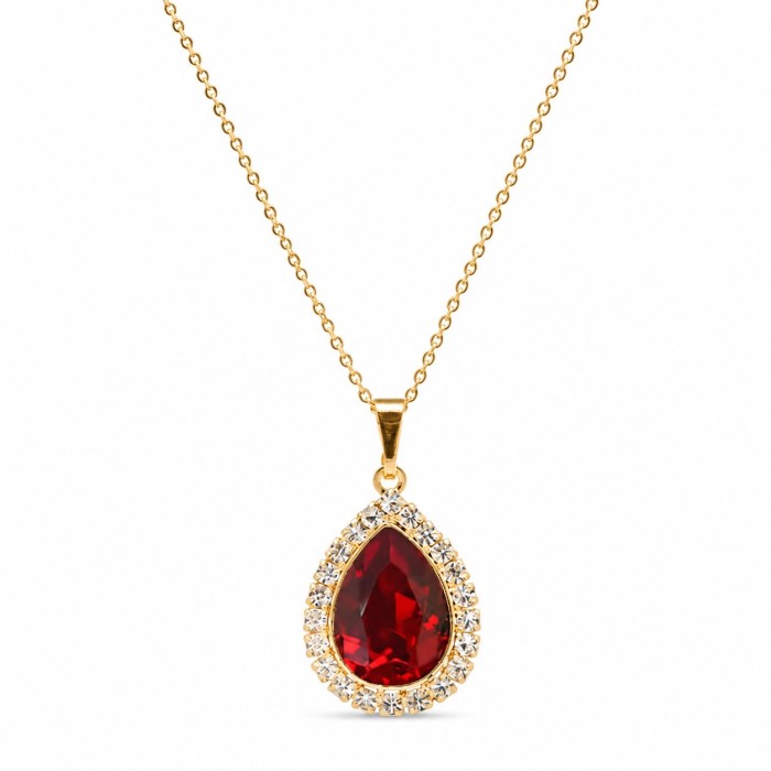 Ehtekomplekt naistele „Celestial Drop (Siam)“ Swarovski® kristallidega