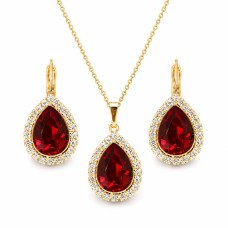 Ehtekomplekt naistele „Celestial Drop (Siam)“ Swarovski® kristallidega