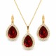 Ehtekomplekt naistele „Celestial Drop (Siam)“ Swarovski® kristallidega