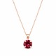 Pendant “Juno” (Ruby) dazzling with Crystals by Swarovski®