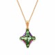 Pendant “Crystal Rhombus II (Peridot Scarabaeus Green)” created with Crystals by Swarovski®