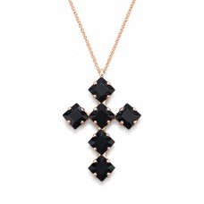 Pendant “Uni (Jet)” created with Crystals by Swarovski®