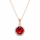 Ripats „Glare III (Scarlet)“ Swarovski® kristallidega