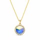 Pendant “Clarice (Aurora Borealis)” created with Crystals by Swarovski®