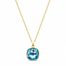 Naiste kaelakee DiamondSky „Fantasy II (Aquamarine Blue)“ Swarovski kristallidega