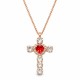 Pendant “For You” (Light Siam) dazzling with Crystals by Swarovski®