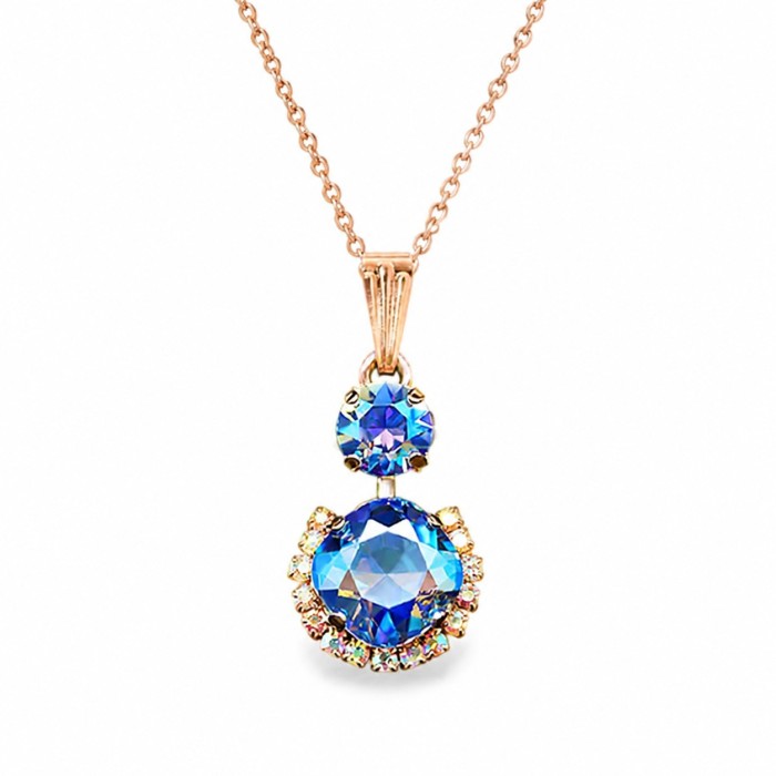 Женский комплект «Кларис VI (Light Sapphire Shimmer)» с кристаллами Swarovski®