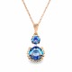 Женский комплект «Кларис VI (Light Sapphire Shimmer)» с кристаллами Swarovski®