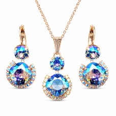 Ehtekomplekt naistele „Clarice VI (Light Sapphire Shimmer)“ Swarovski® kristallidega