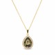 Женский комплект «Небесная Капля (Gold Patina)» с кристаллами Swarovski®