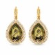 Женский комплект «Небесная Капля (Gold Patina)» с кристаллами Swarovski®