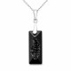Hõbedast ehtekomplekt „Growing Crystal II“ (Jet) 925 hõbedast Swarovski® kristallidega