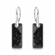 Hõbedast ehtekomplekt „Growing Crystal II“ (Jet) 925 hõbedast Swarovski® kristallidega