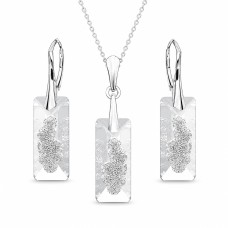 Hõbedane ehtekomplekt naistele „Growing Crystal II“ Swarovski® kristallidega