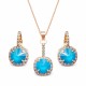 Ehtekomplekt naistele DiamondSky „Clarice VII (Azure Blue)“ Swarovski® kristallidega
