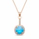 Ehtekomplekt naistele DiamondSky „Clarice VII (Azure Blue)“ Swarovski® kristallidega
