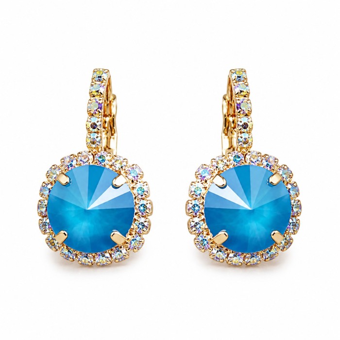 Ehtekomplekt naistele DiamondSky „Clarice VII (Azure Blue)“ Swarovski® kristallidega