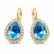 Комплект «Небесная Капля (Aquamarine Blue)» с кристаллами Swarovski®