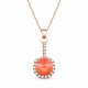 Ehtekomplekt naistele „Clarice VII (Light Coral)“ Swarovski® kristallidega