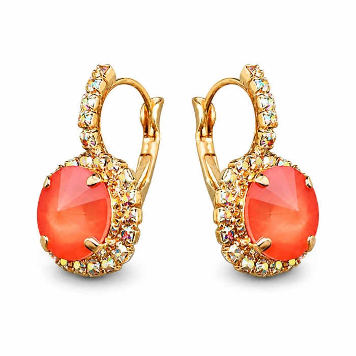 Ehtekomplekt naistele „Clarice VII (Light Coral)“ Swarovski® kristallidega