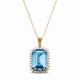 Ehtekomplekt naistele „Lourdes (Aquamarine)“ Swarovski® kristallidega