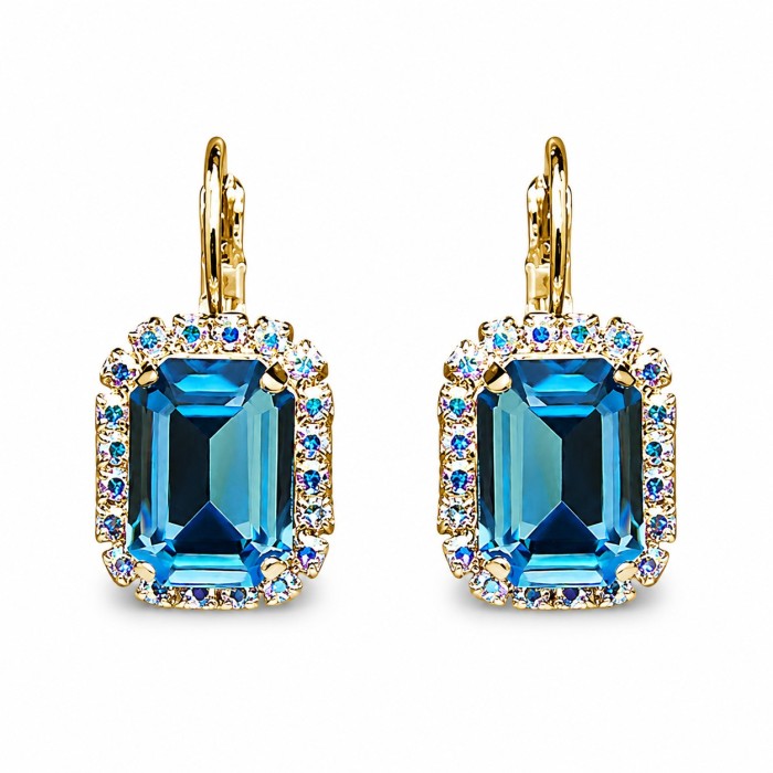 Ehtekomplekt naistele „Lourdes (Aquamarine)“ Swarovski® kristallidega