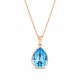 Naiste ehete komplekt „Crystal Drop II (Aquamarine Blue)“ koos Swarovski kristallidega