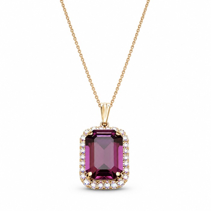 Женский комплект «Лурдес (Amethyst)» с кристаллами Swarovski®