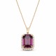Женский комплект «Лурдес (Amethyst)» с кристаллами Swarovski®
